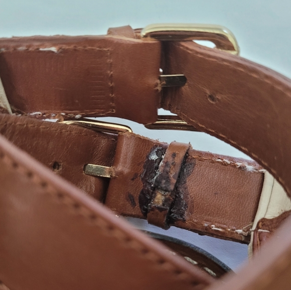 Johnston & Murphy Brown/Tan Twisted Leather Sandal - Picture 10 of 10